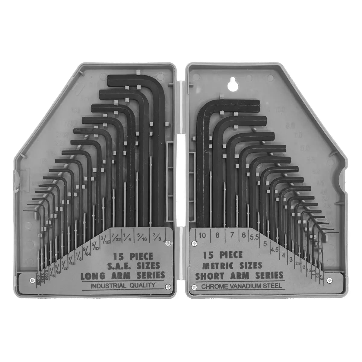 Siegen by Sealey Hex Key Set 30pc Long/Short-Arm - Metric/Imperial 