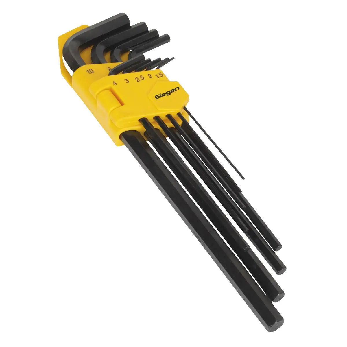 Siegen by Sealey Hex Key Set 9pc Extra-Long Metric 