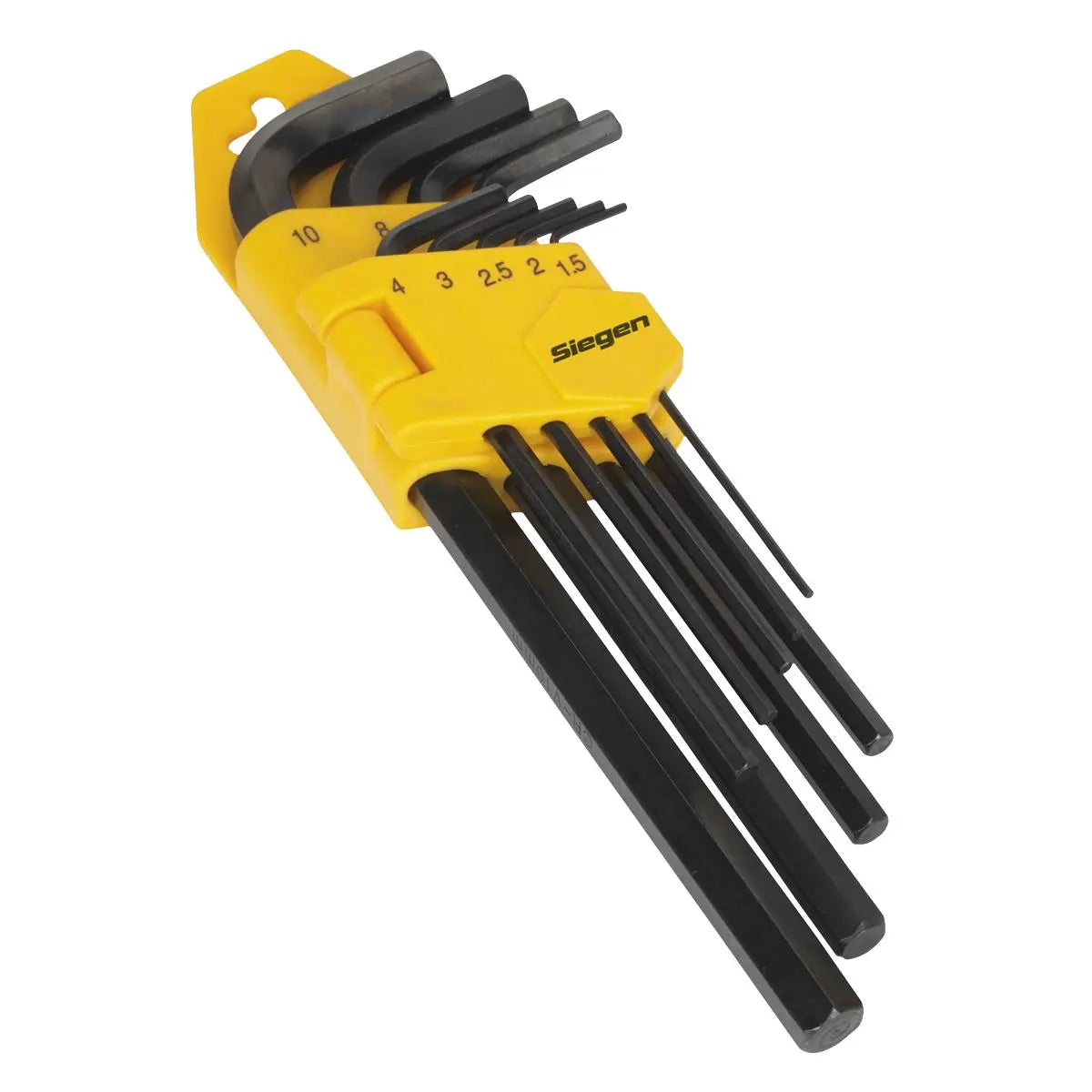 Siegen by Sealey Hex Key Set 9pc Long Metric 