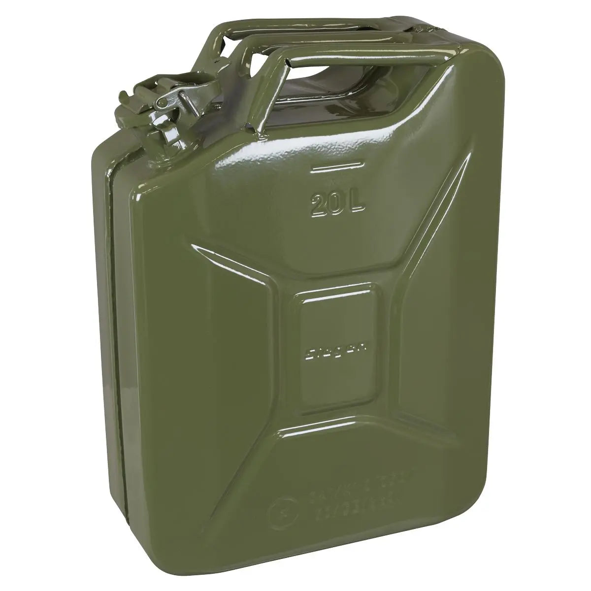 Siegen by Sealey Jerry Can - Green 20L  White Rose Tools