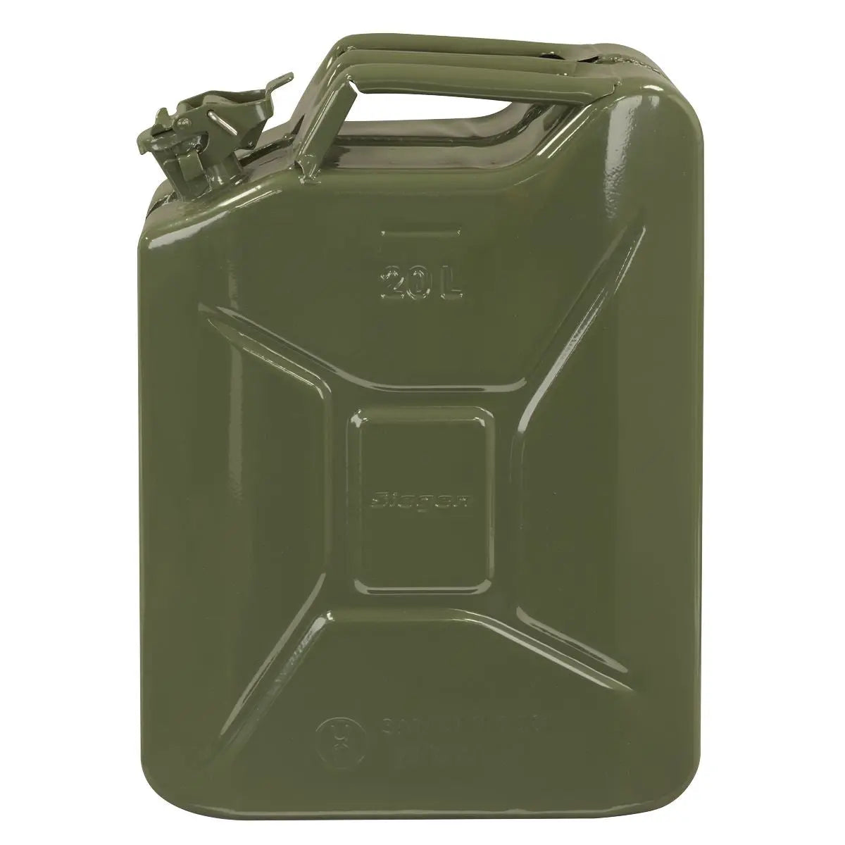 Siegen by Sealey Jerry Can - Green 20L  White Rose Tools