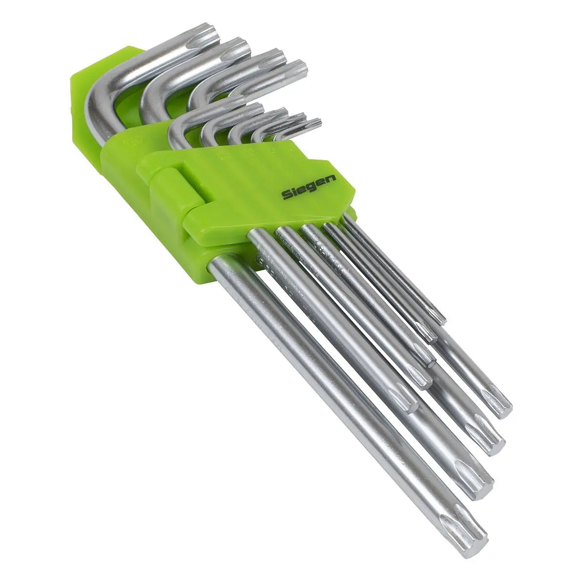 Siegen by Sealey Key Set TRX-Star* Long 9pc  White Rose Tools