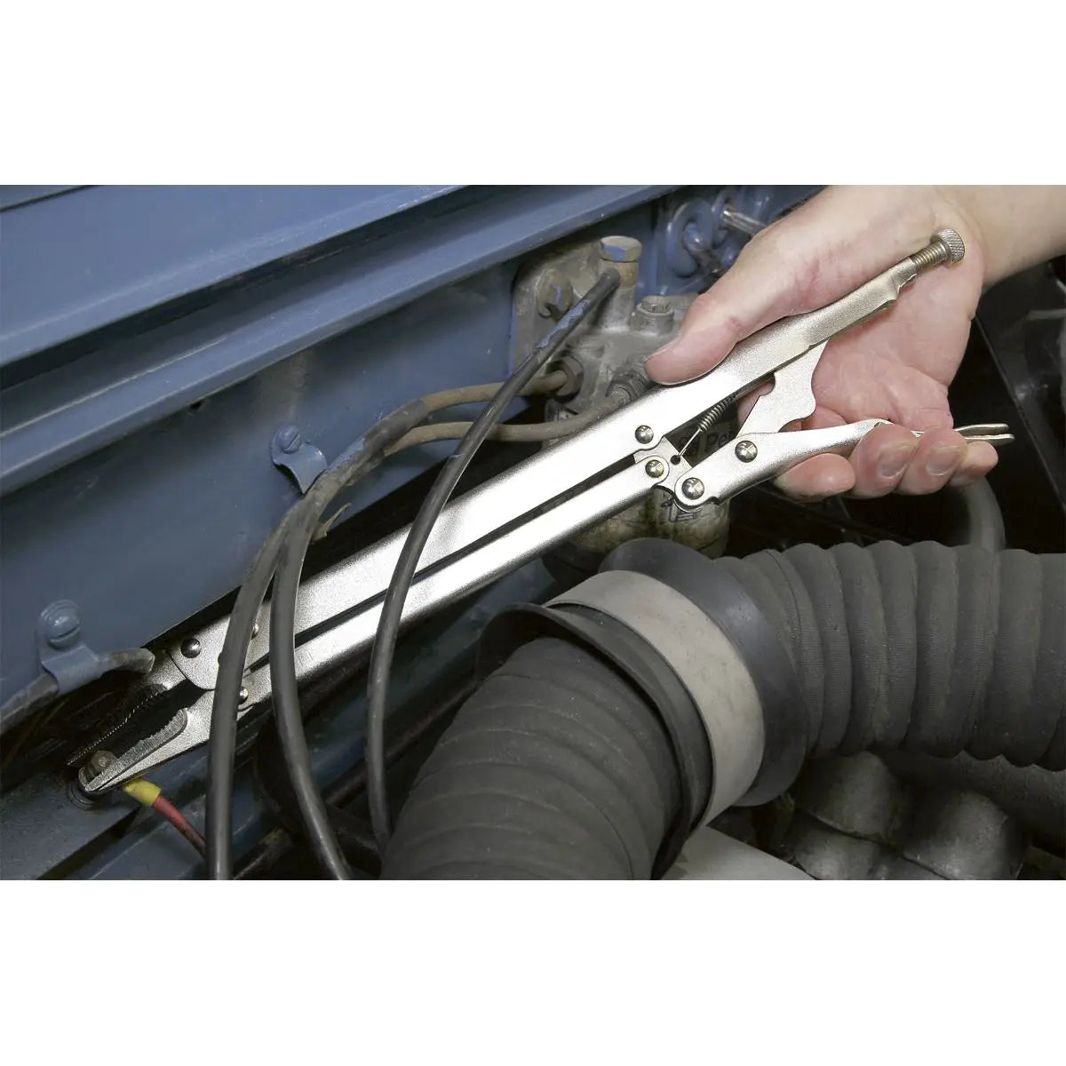 Siegen by Sealey Locking Pliers Extra-Long 375mm 