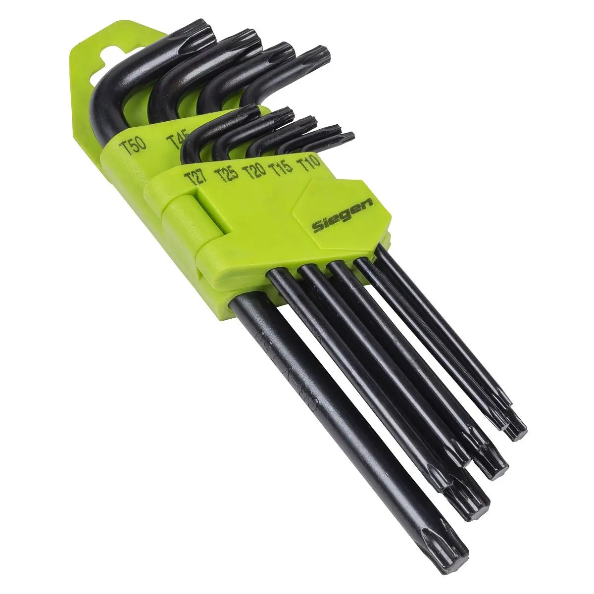 Siegen by Sealey Long TRX-Star* Key Set 9pc  White Rose Tools