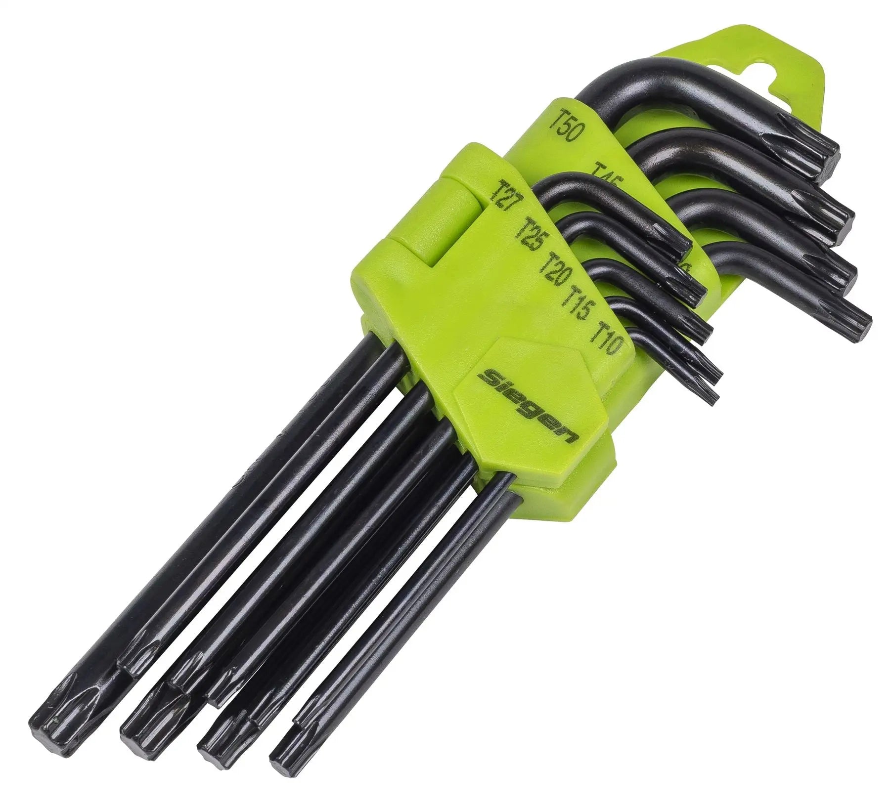 Siegen by Sealey Long TRX-Star* Key Set 9pc  White Rose Tools