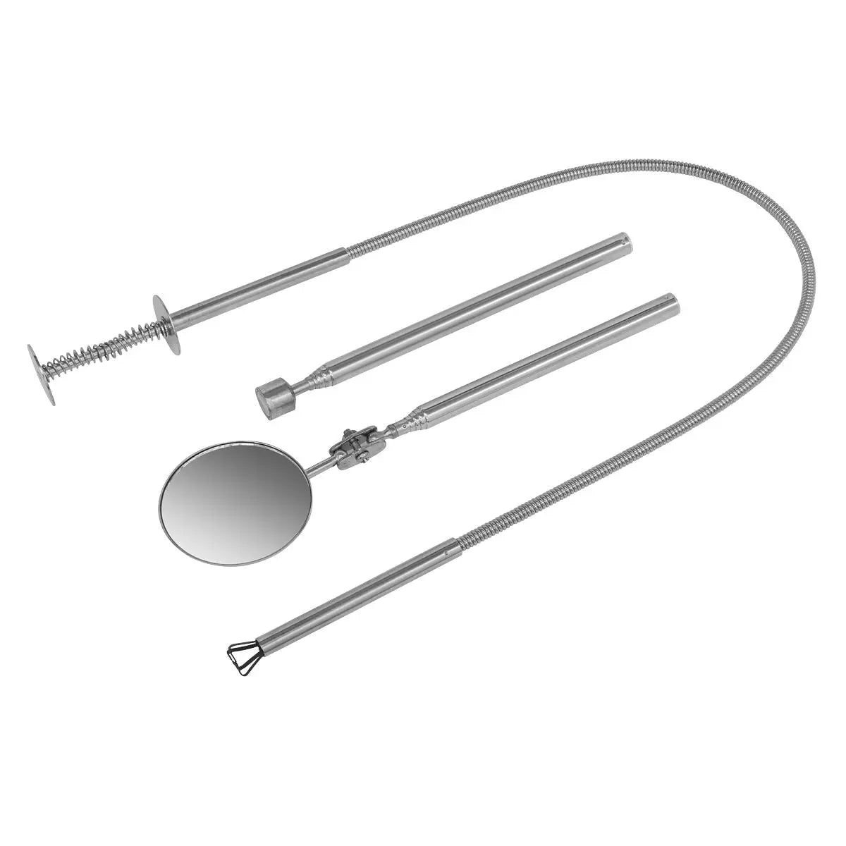 Siegen by Sealey Magnetic Pick-Up, Flexible Claw & Inspection Tool Set 3pc 