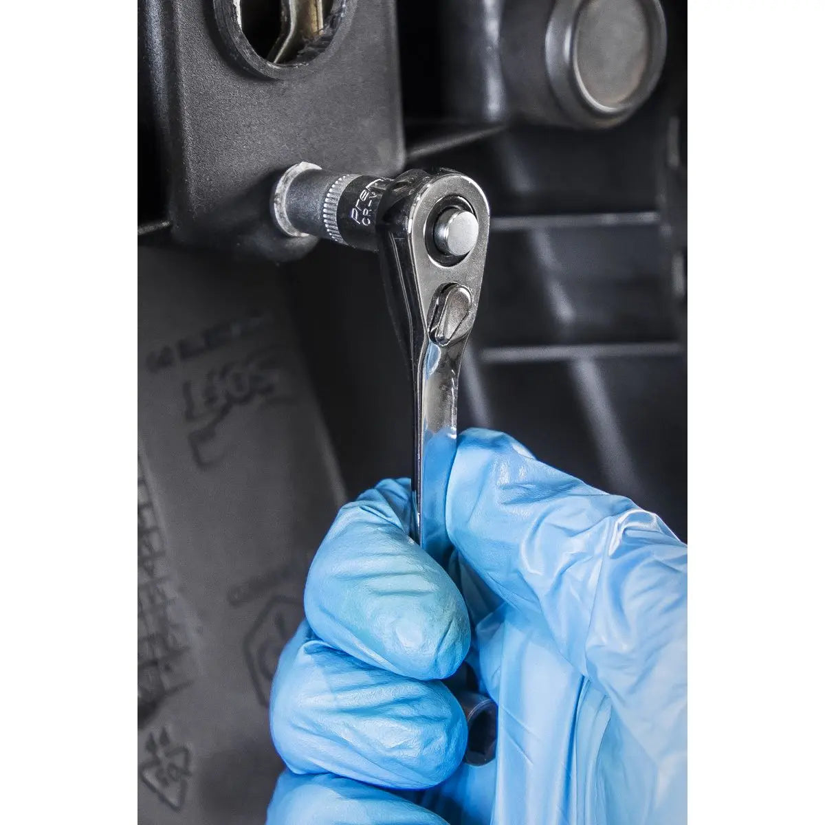 Siegen by Sealey Micro Ratchet Bit Driver/Wrench 1/4"Hex  x 1/4"Sq Drive  White Rose Tools