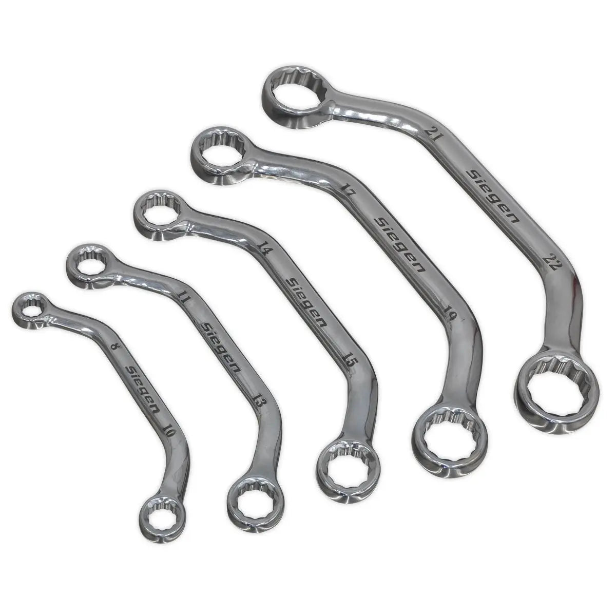 Siegen by Sealey Obstruction Spanner Set 5pc Metric 
