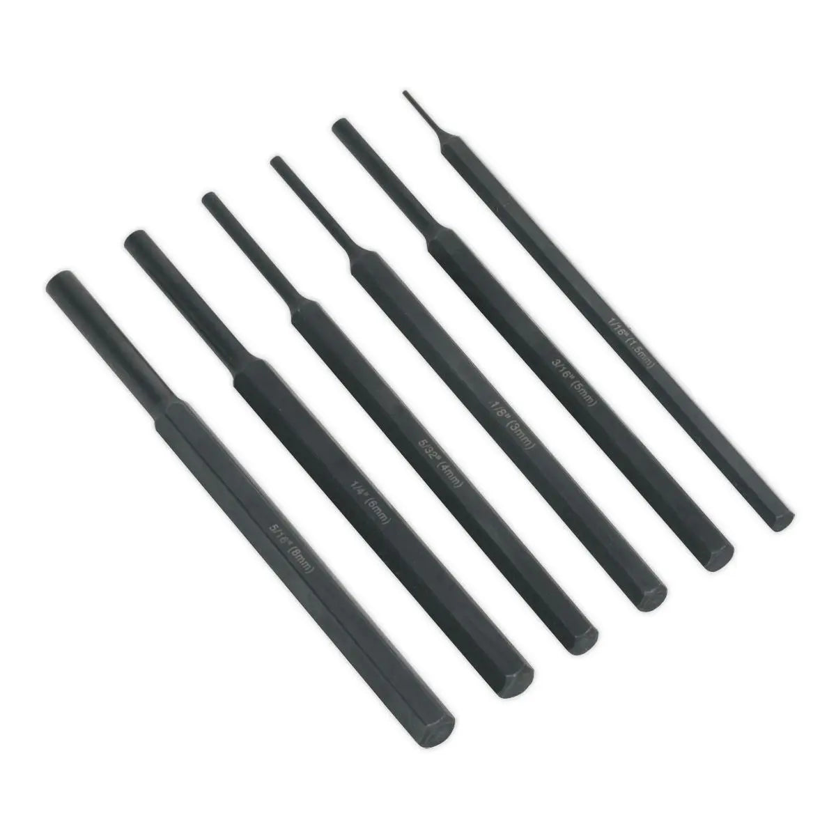 Siegen by Sealey Parallel Pin Punch Set 6pc 