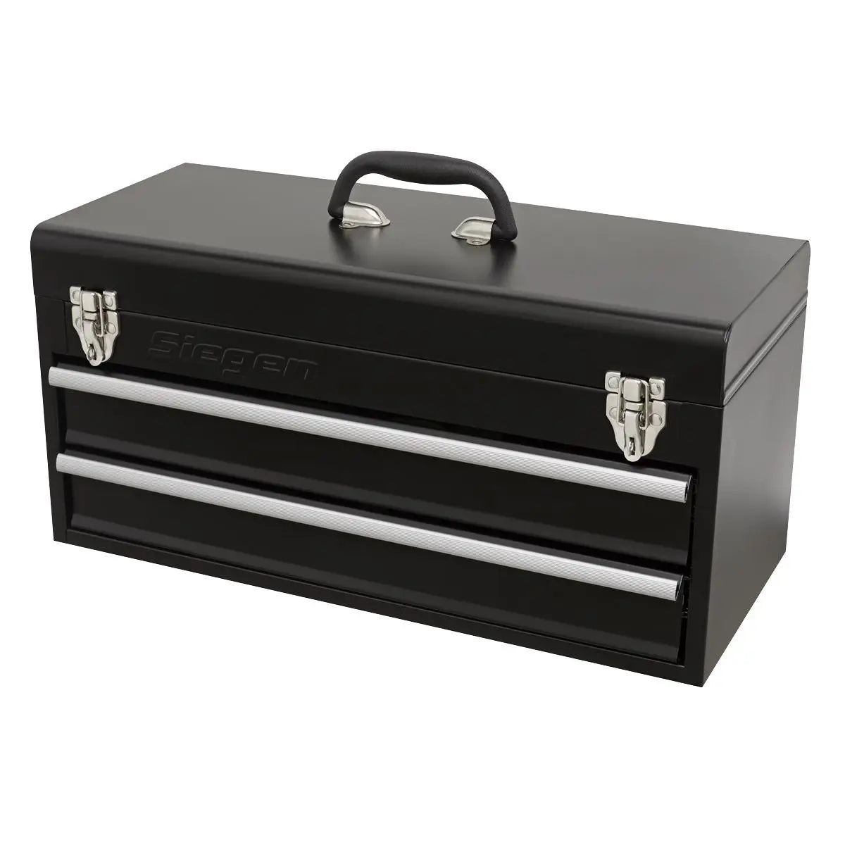 Siegen by Sealey Portable Tool Chest 2 Drawer with 90pc Tool Kit  White Rose Tools