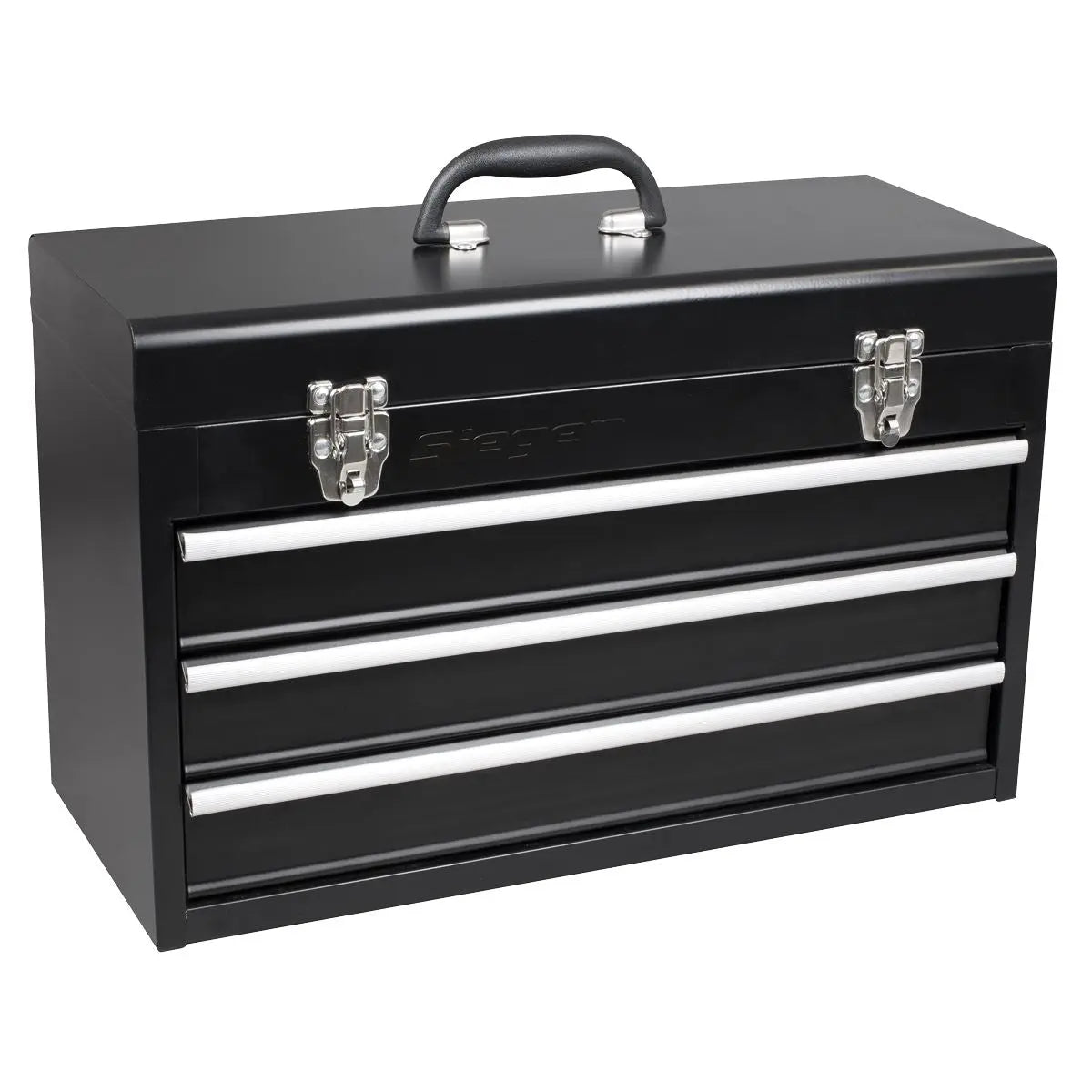 Siegen by Sealey Portable Tool Chest 3 Drawer with 98pc Tool Kit  White Rose Tools