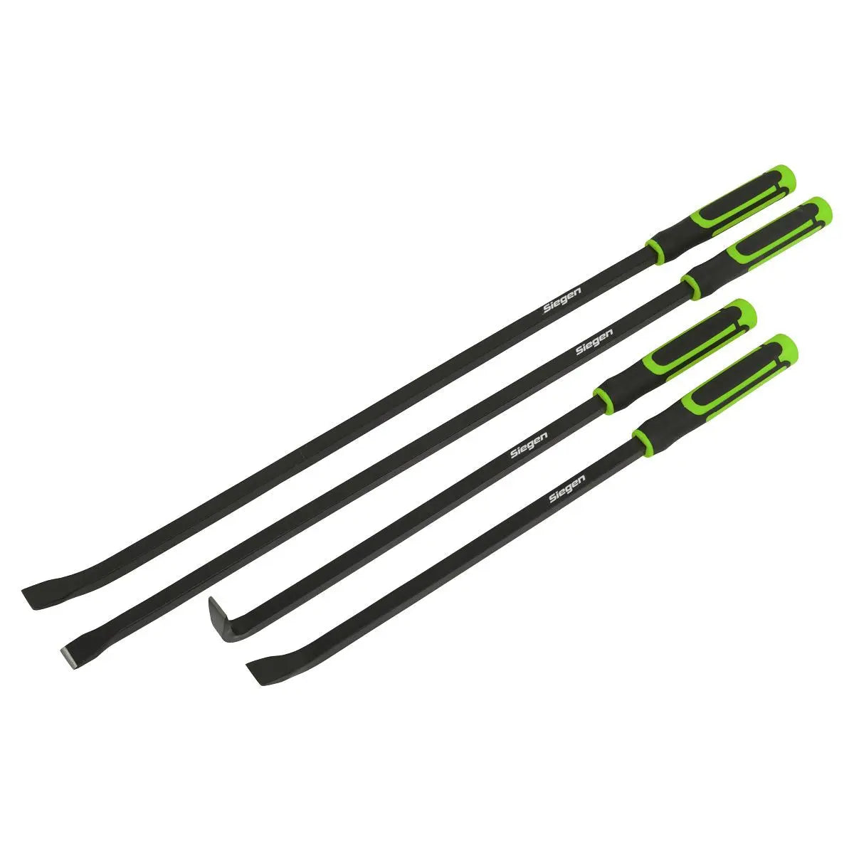 Siegen by Sealey Pry Bar Set 4pc Heavy-Duty with Hammer Cap 