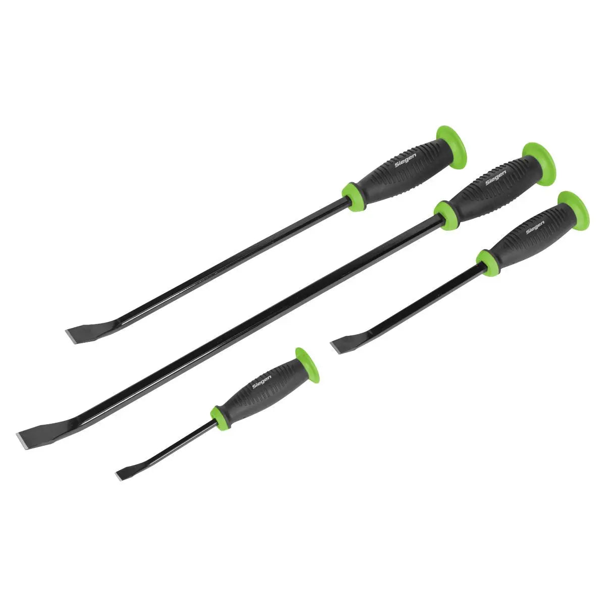 Siegen by Sealey Pry Bar Set with Hammer Cap 4pc 