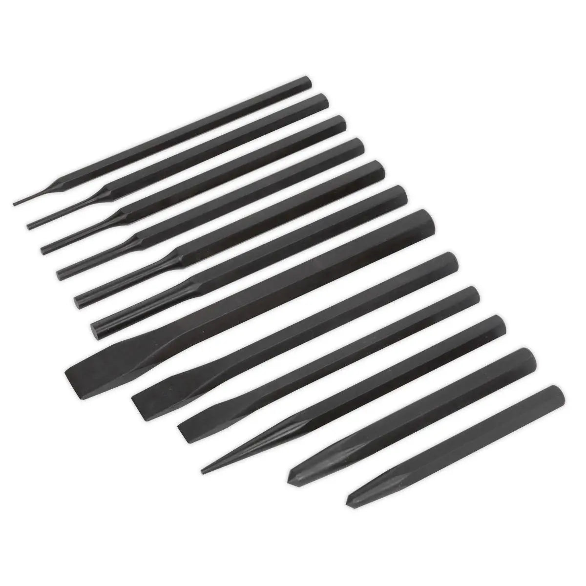 Siegen by Sealey Punch & Chisel Set 12pc 