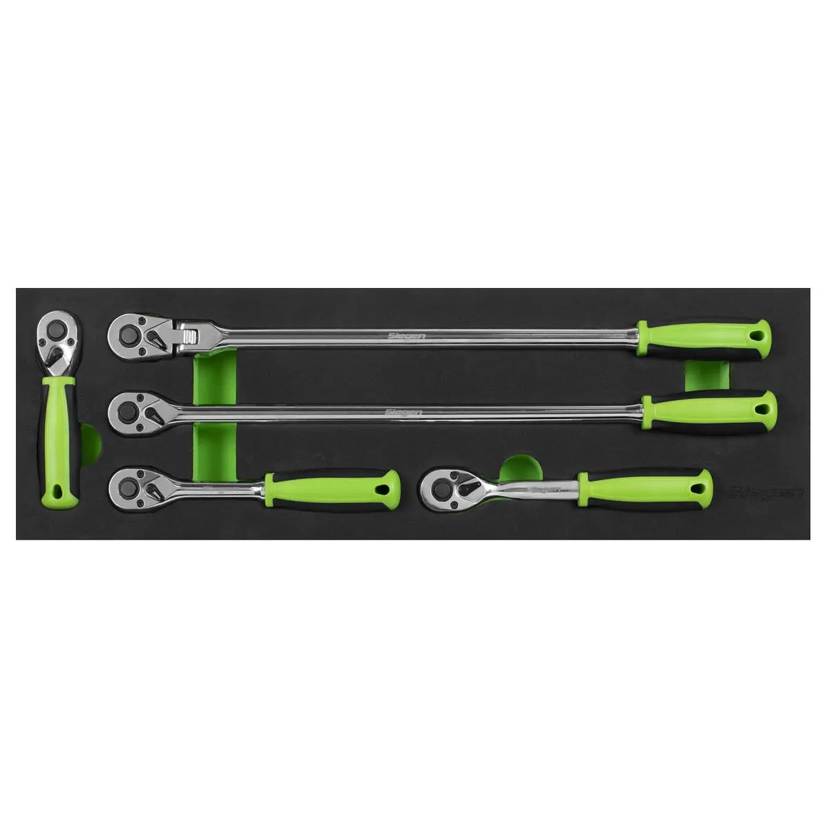 Siegen by Sealey Ratchet Wrench Set 5pc 3/8"Sq Drive Flip Reverse 