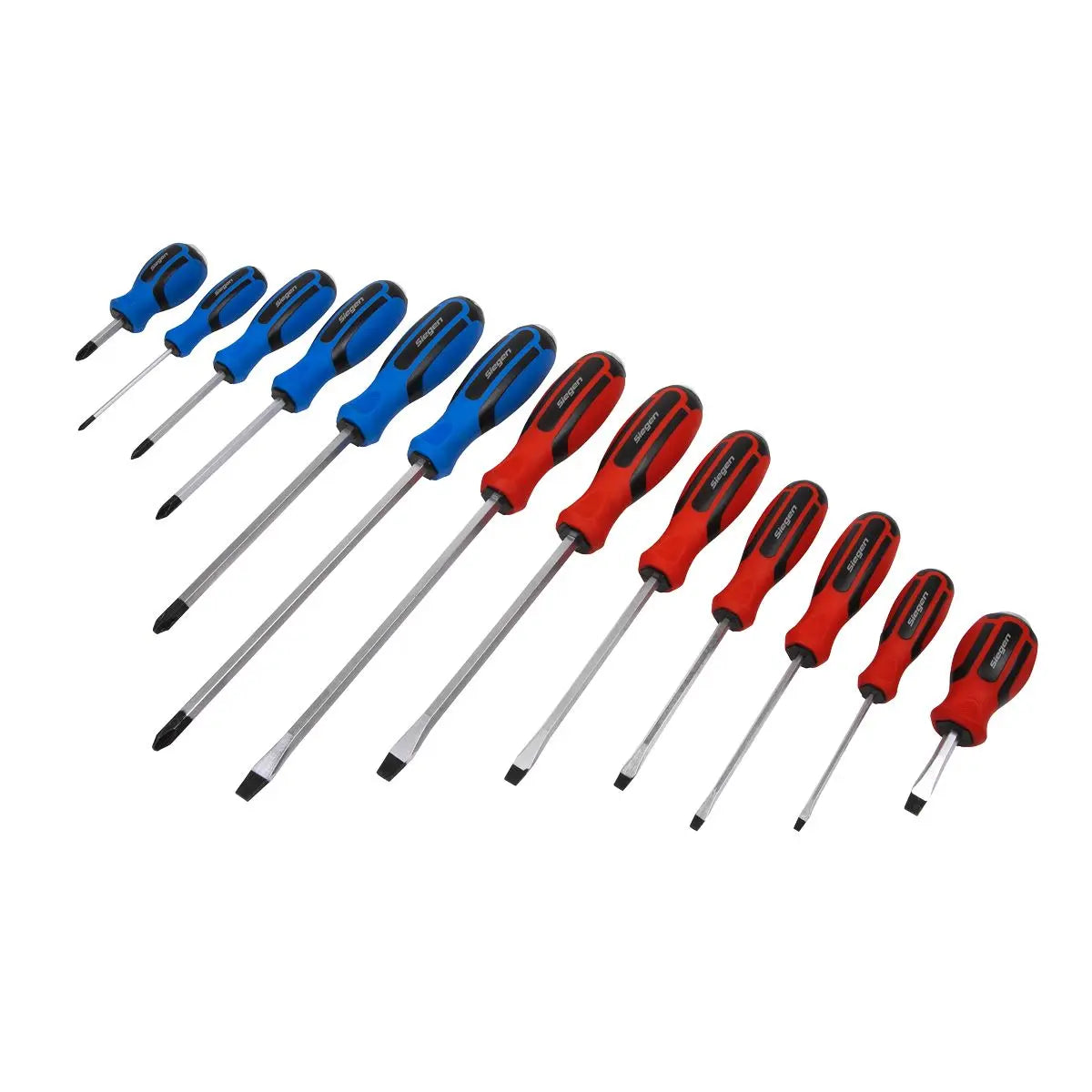 Siegen by Sealey Screwdriver Set 13pc Hammer-Thru 