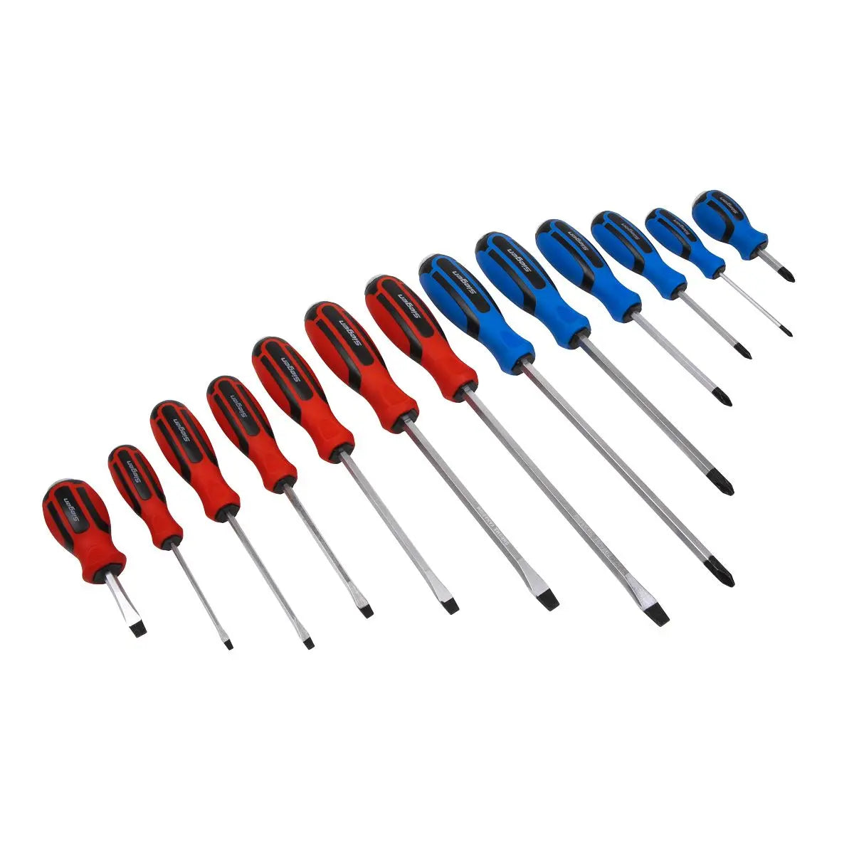 Siegen by Sealey Screwdriver Set 13pc Hammer-Thru 