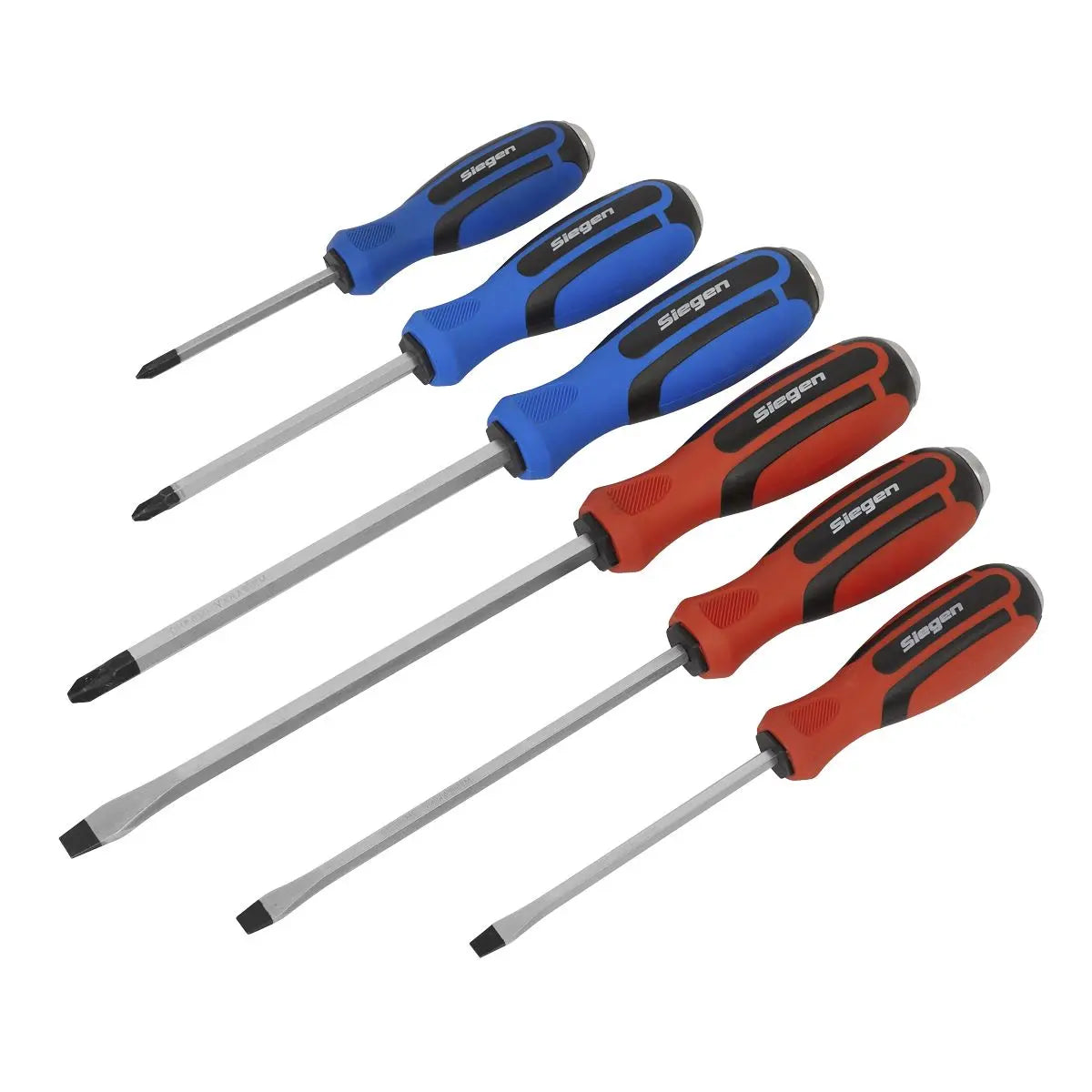 Siegen by Sealey Screwdriver Set 6pc Hammer-Thru 