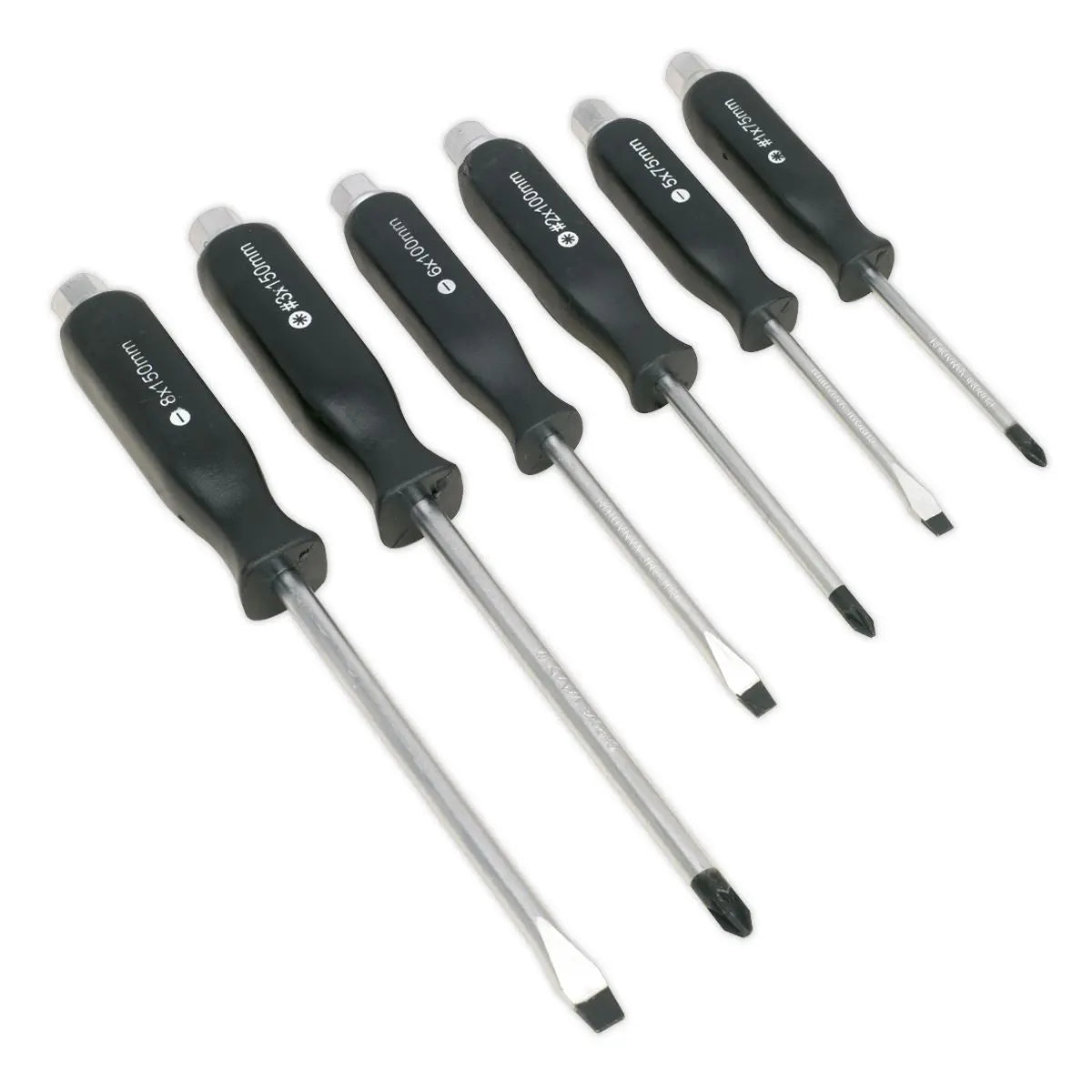 Siegen by Sealey Screwdriver Set 6pc Hammer-Thru 