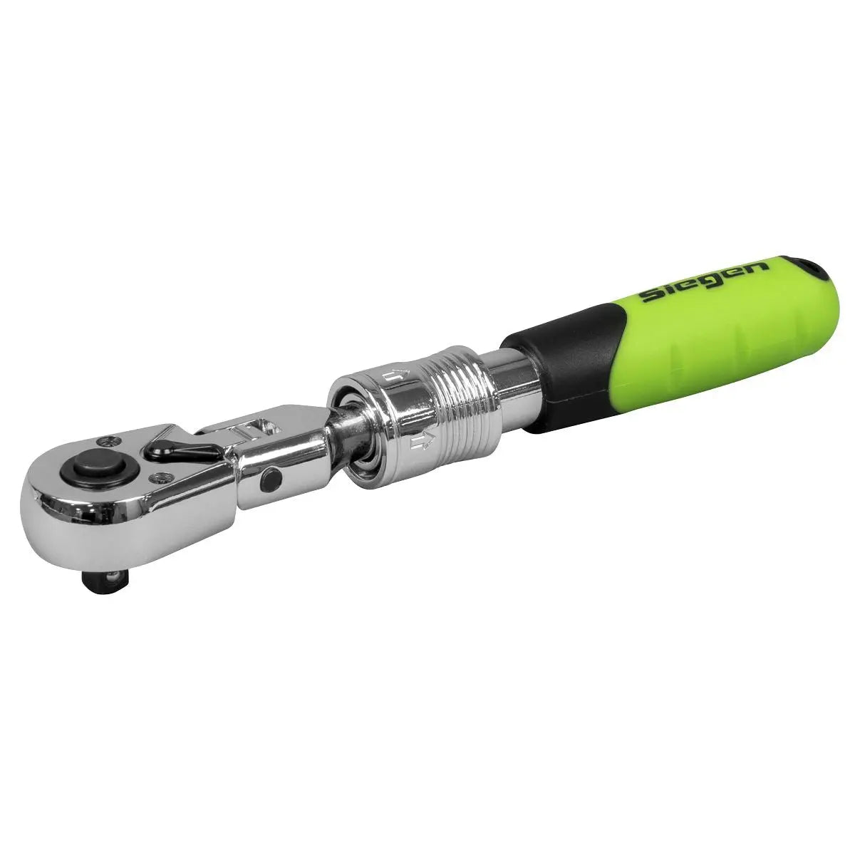 Siegen by Sealey Siegen Extendable Flexi-Head Ratchet Wrench 1/4"Sq Drive  White Rose Tools