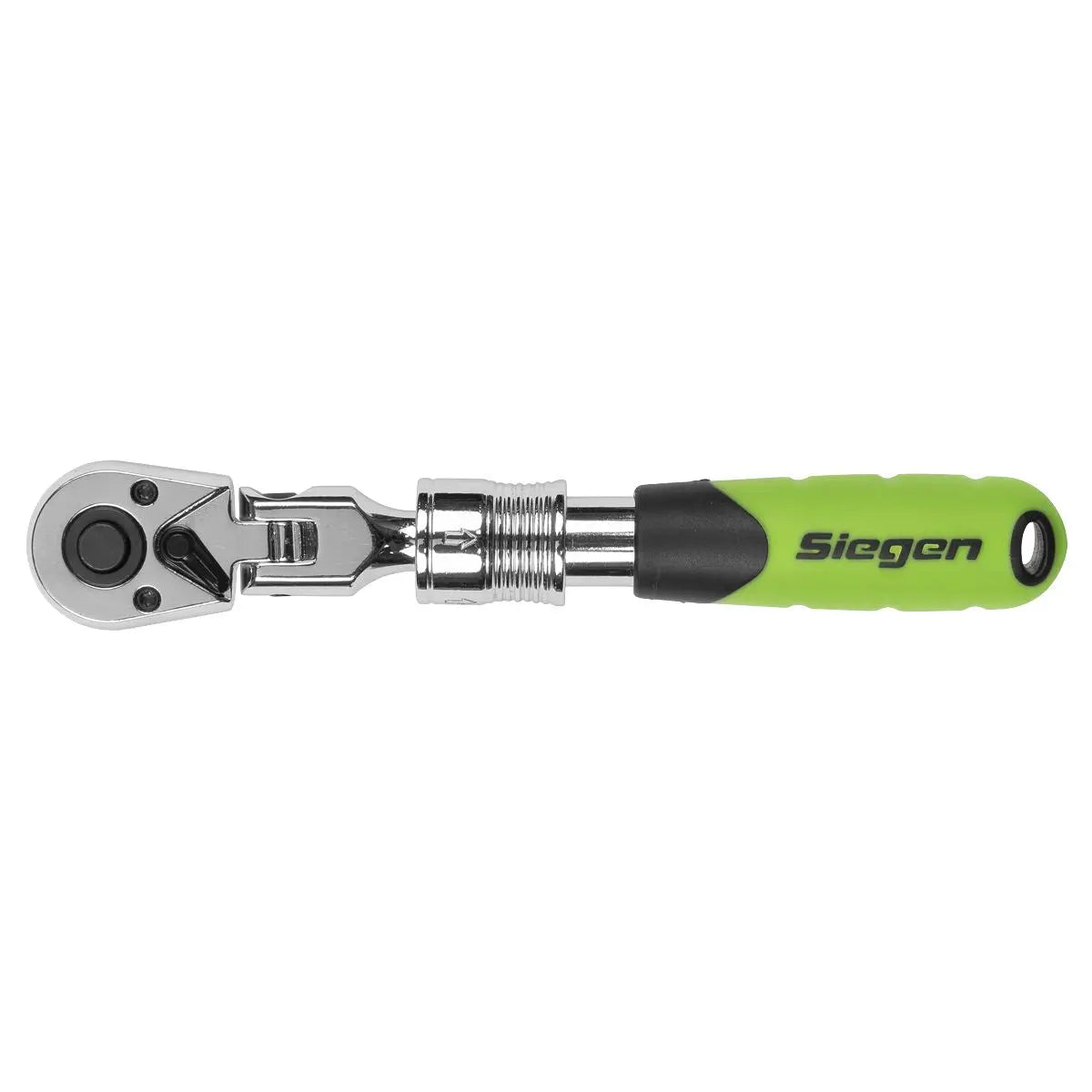 Siegen by Sealey Siegen Extendable Flexi-Head Ratchet Wrench 1/4"Sq Drive  White Rose Tools