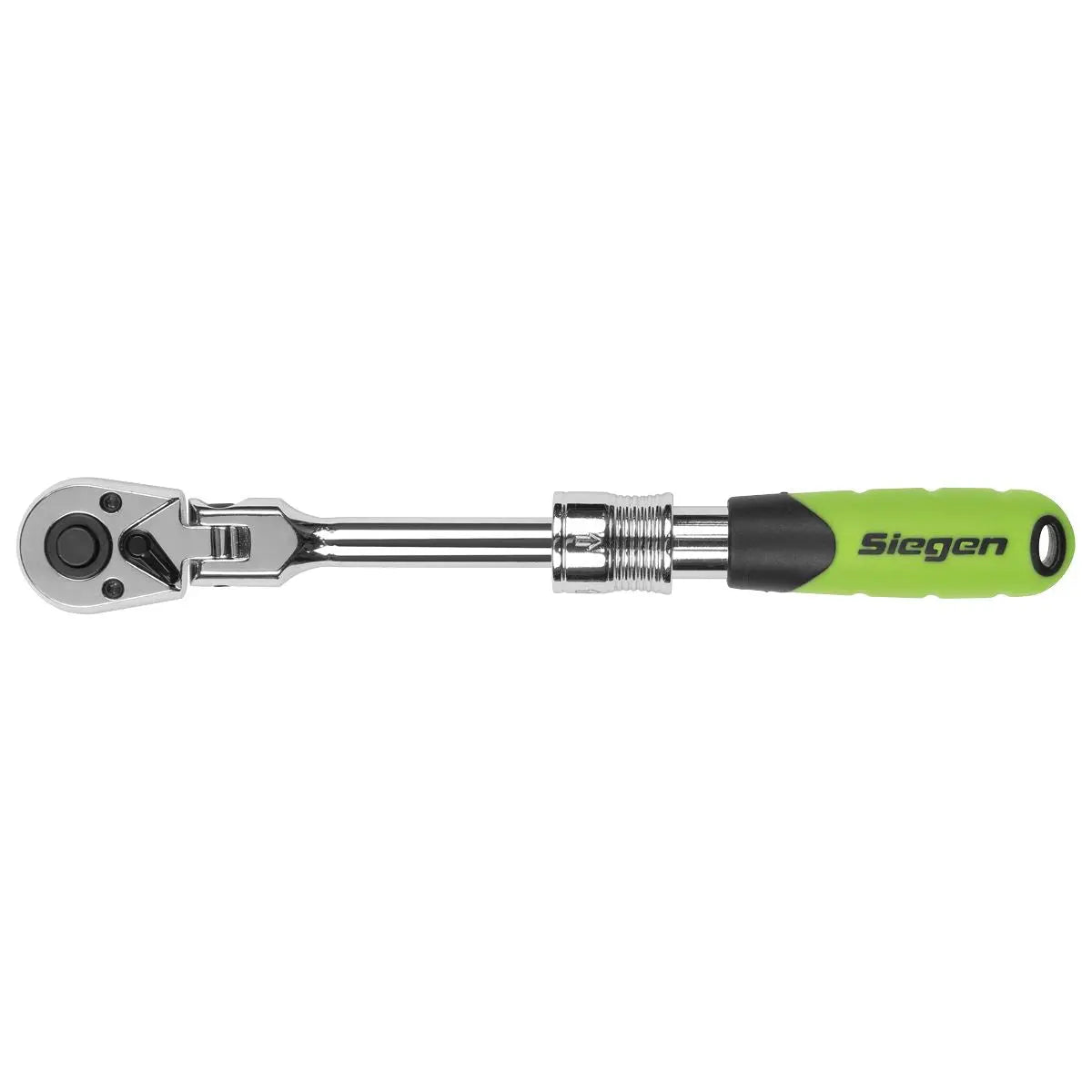 Siegen by Sealey Siegen Extendable Flexi-Head Ratchet Wrench 1/4"Sq Drive  White Rose Tools