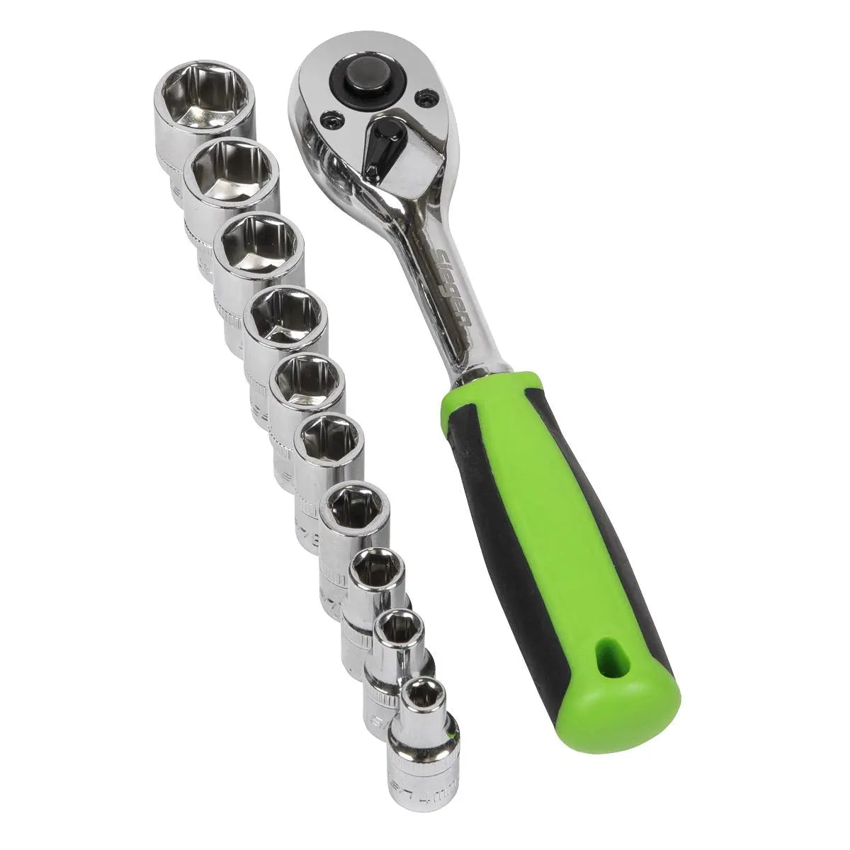 Siegen by Sealey Socket Set 12pc 1/4"Sq Drive WallDrive® Metric 