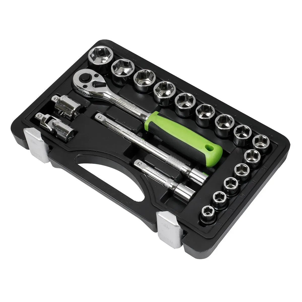 Siegen by Sealey Socket Set 19pc 3/8"Sq Drive Metric 