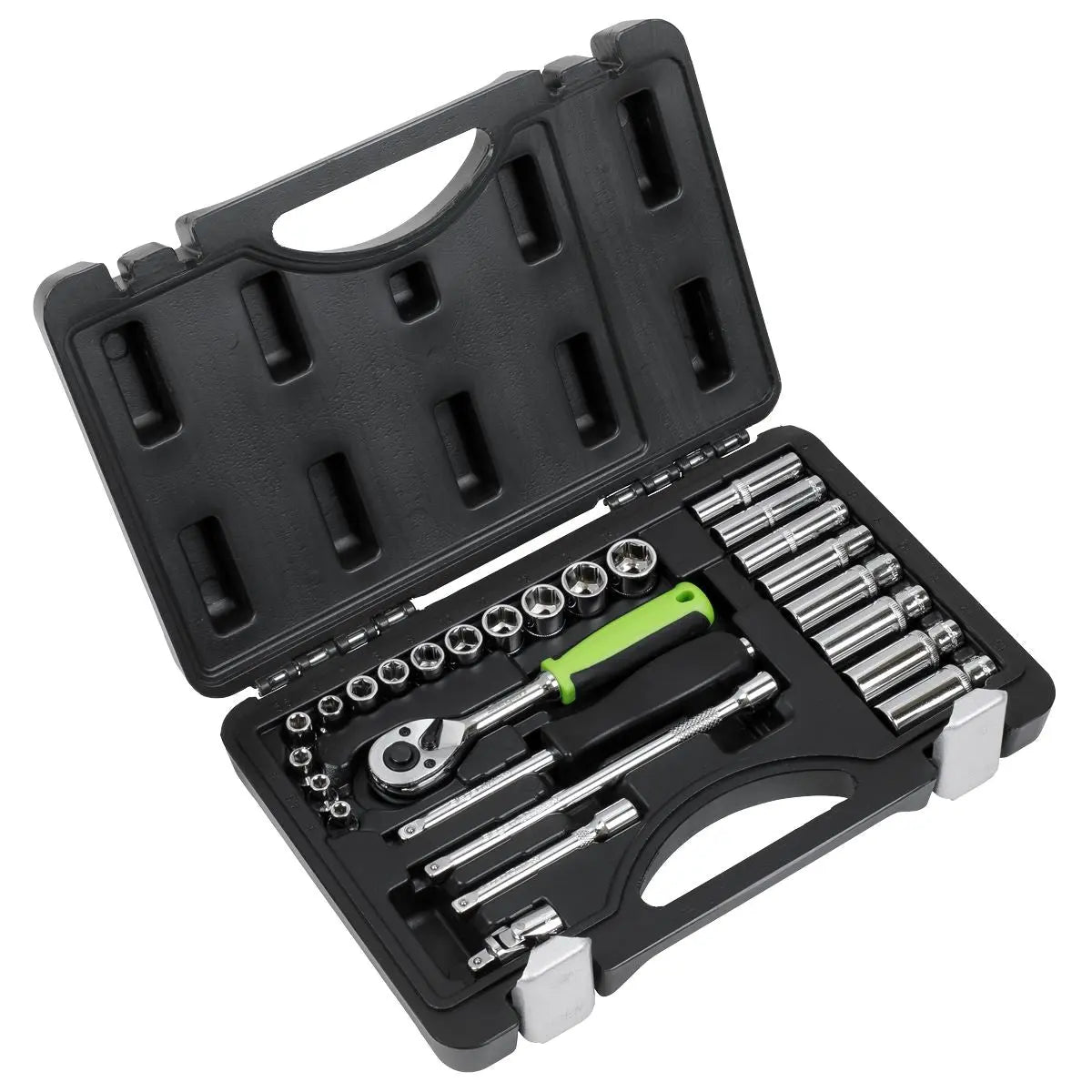 Siegen by Sealey Socket Set 26pc 1/4"Sq Drive Metric 