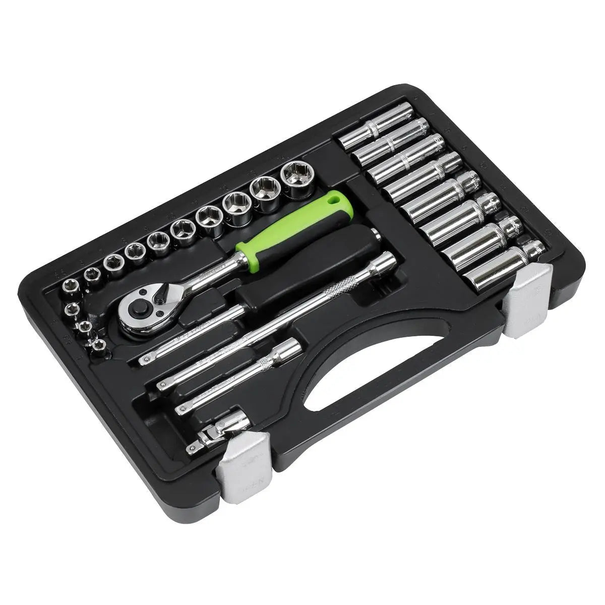Siegen by Sealey Socket Set 26pc 1/4"Sq Drive Metric 