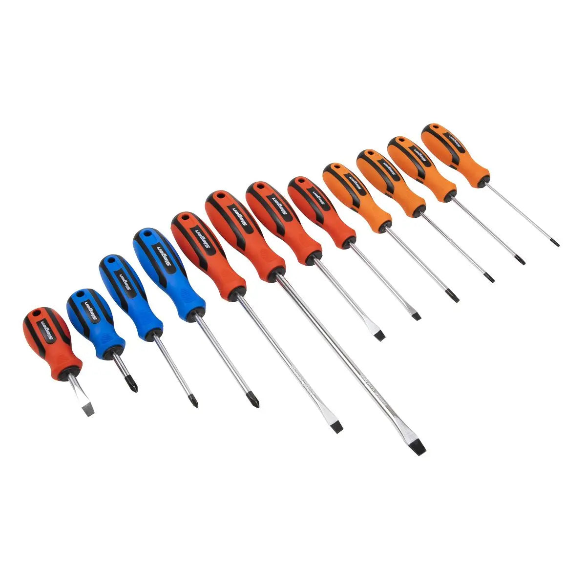 Siegen by Sealey Soft Grip Screwdriver Set 12pc 