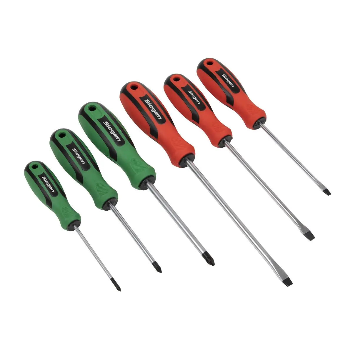 Siegen by Sealey Soft Grip Screwdriver Set 6pc 