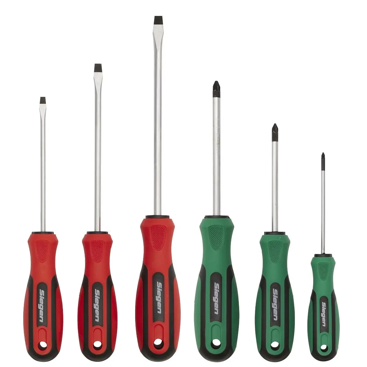 Siegen by Sealey Soft Grip Screwdriver Set 6pc 