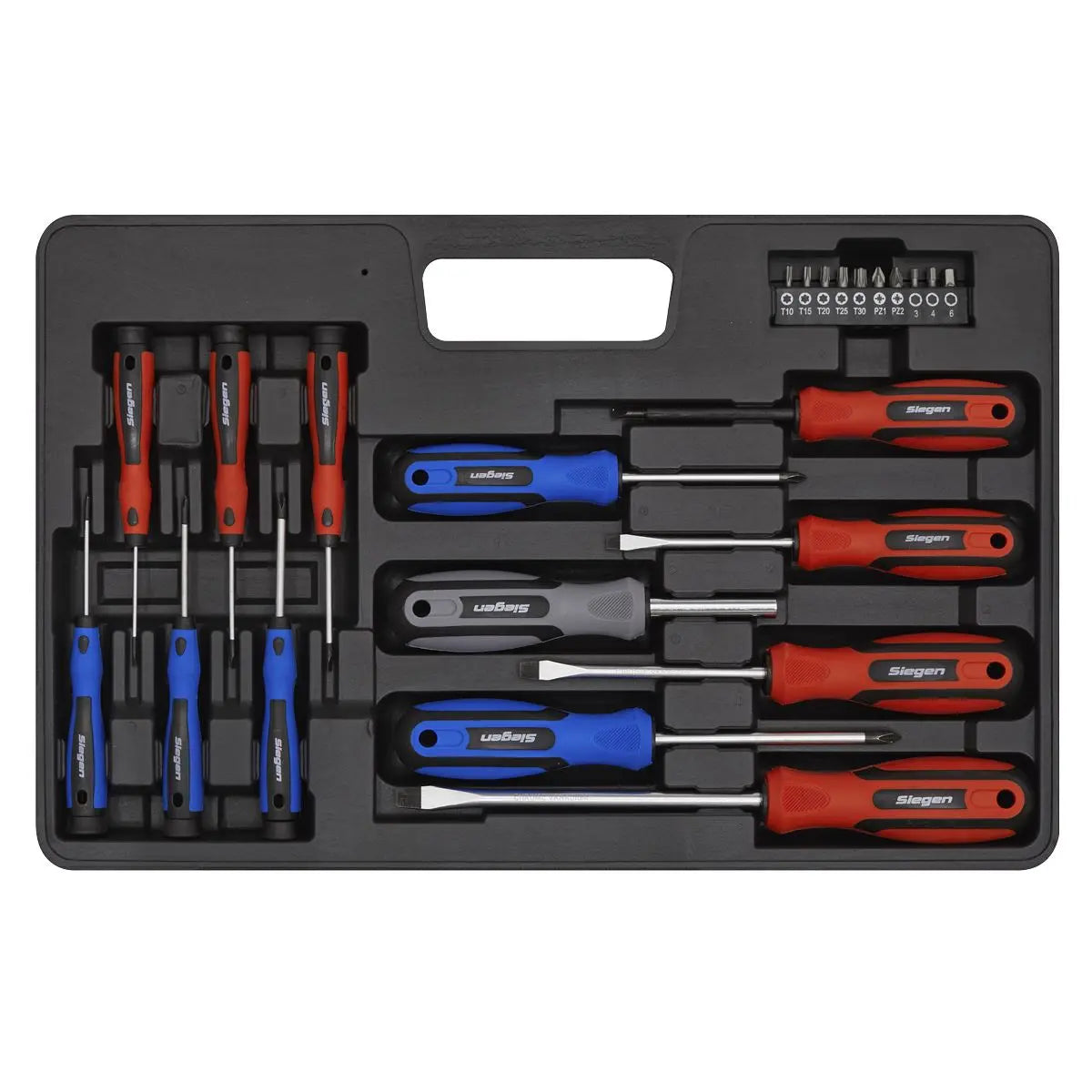 Siegen by Sealey Soft Grip Screwdriver & Bit Set 23pc 