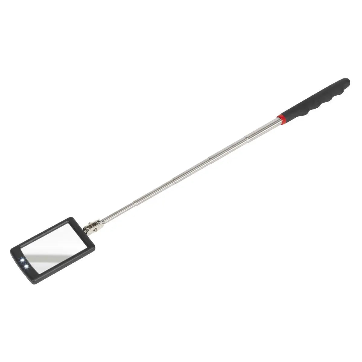 Siegen by Sealey Telescopic Inspection Mirror 52 x 83mm with 2 LEDs 