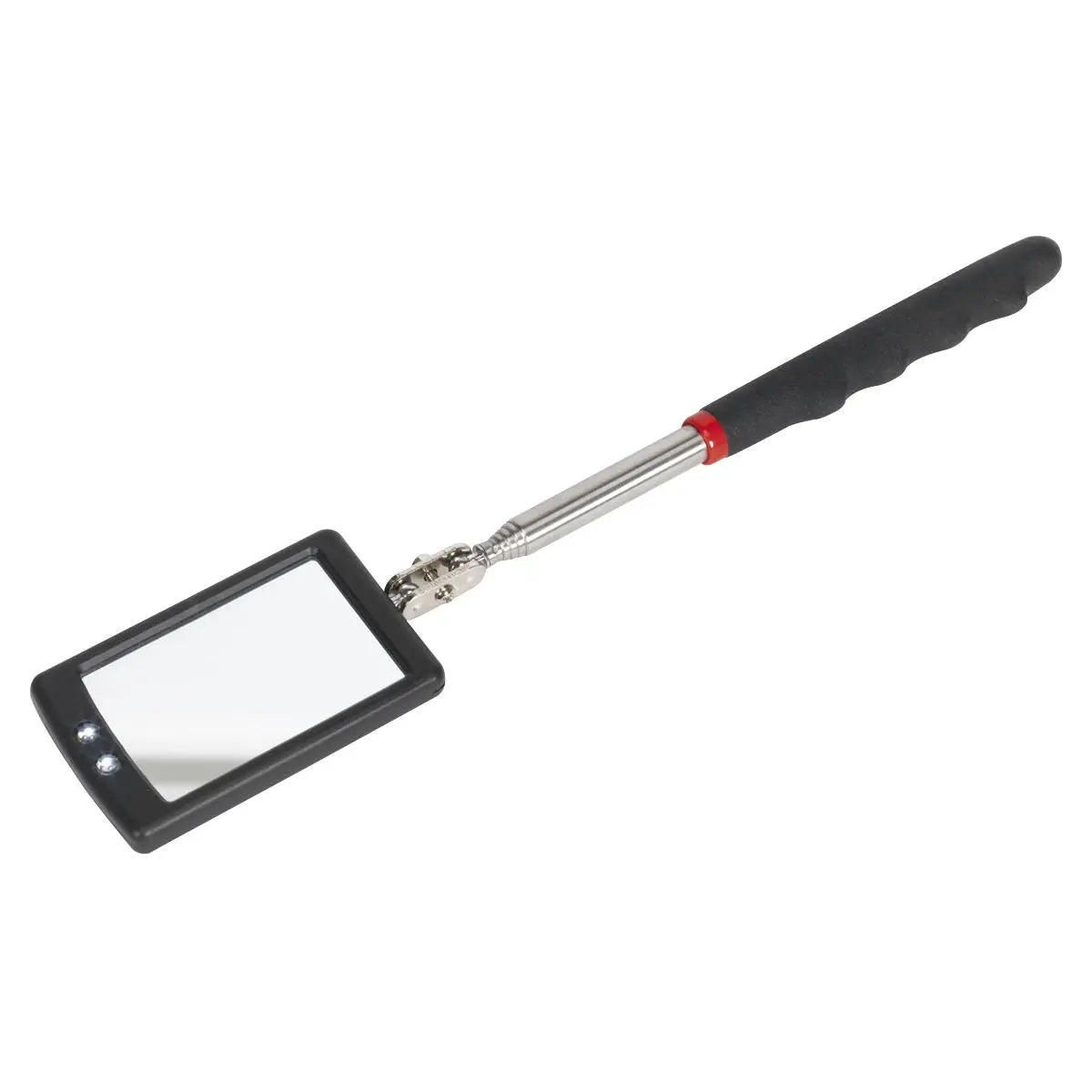 Siegen by Sealey Telescopic Inspection Mirror 52 x 83mm with 2 LEDs 