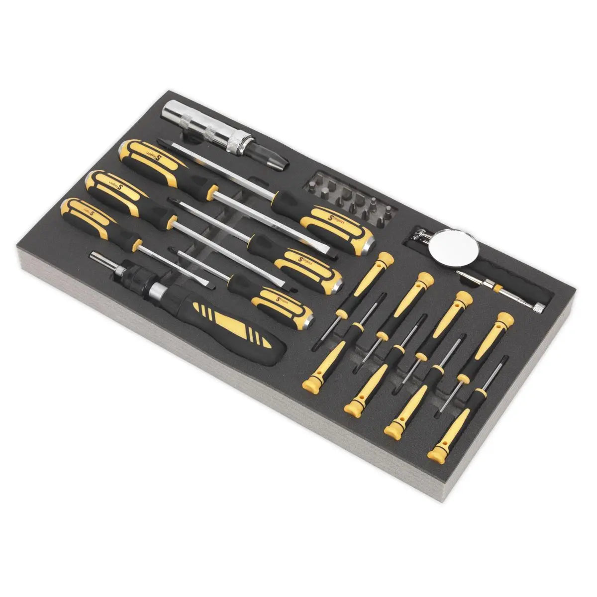 Siegen by Sealey Tool Tray with Screwdriver Set 36pc 