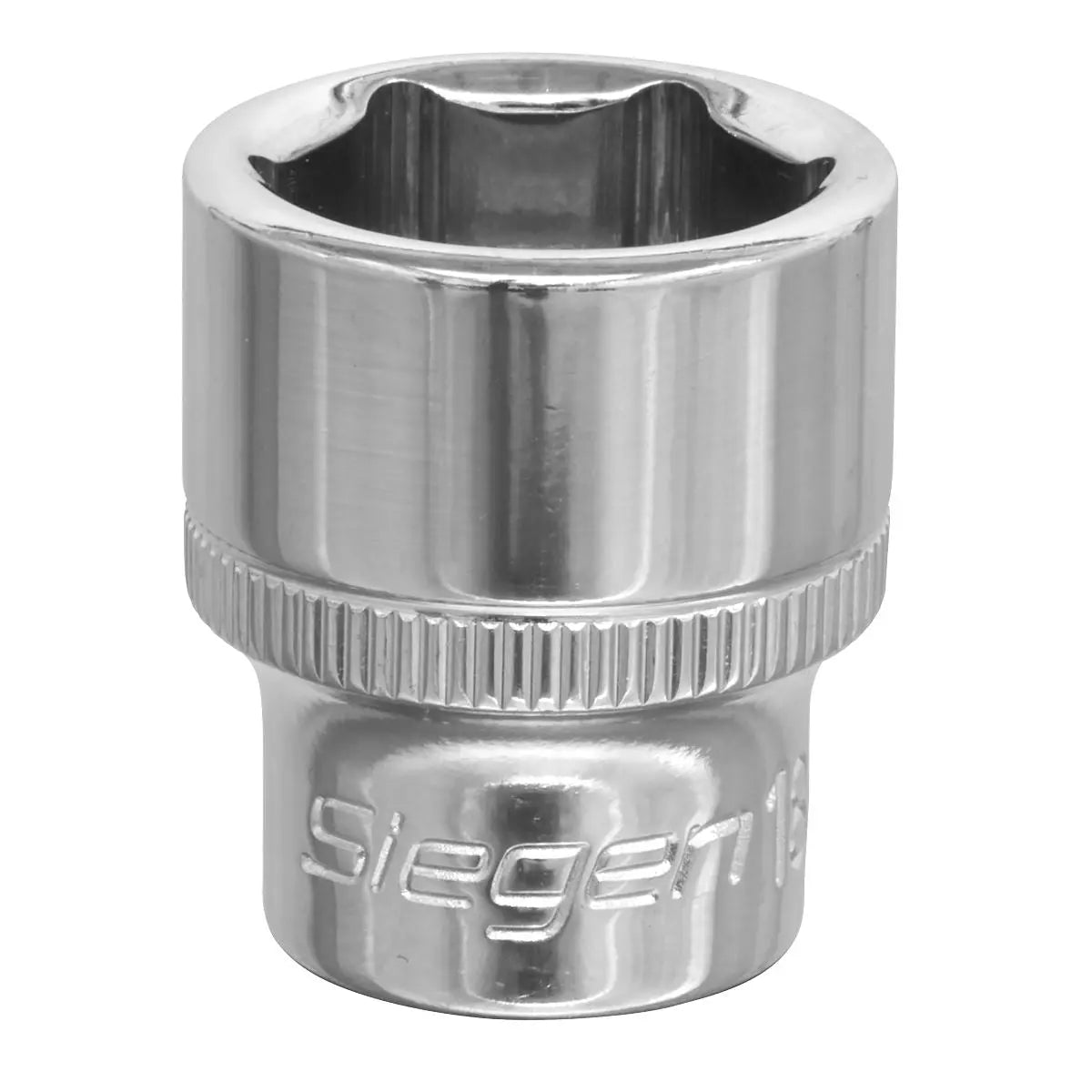 Siegen by Sealey WallDrive® Socket 18mm 3/8"Sq Drive  White Rose Tools