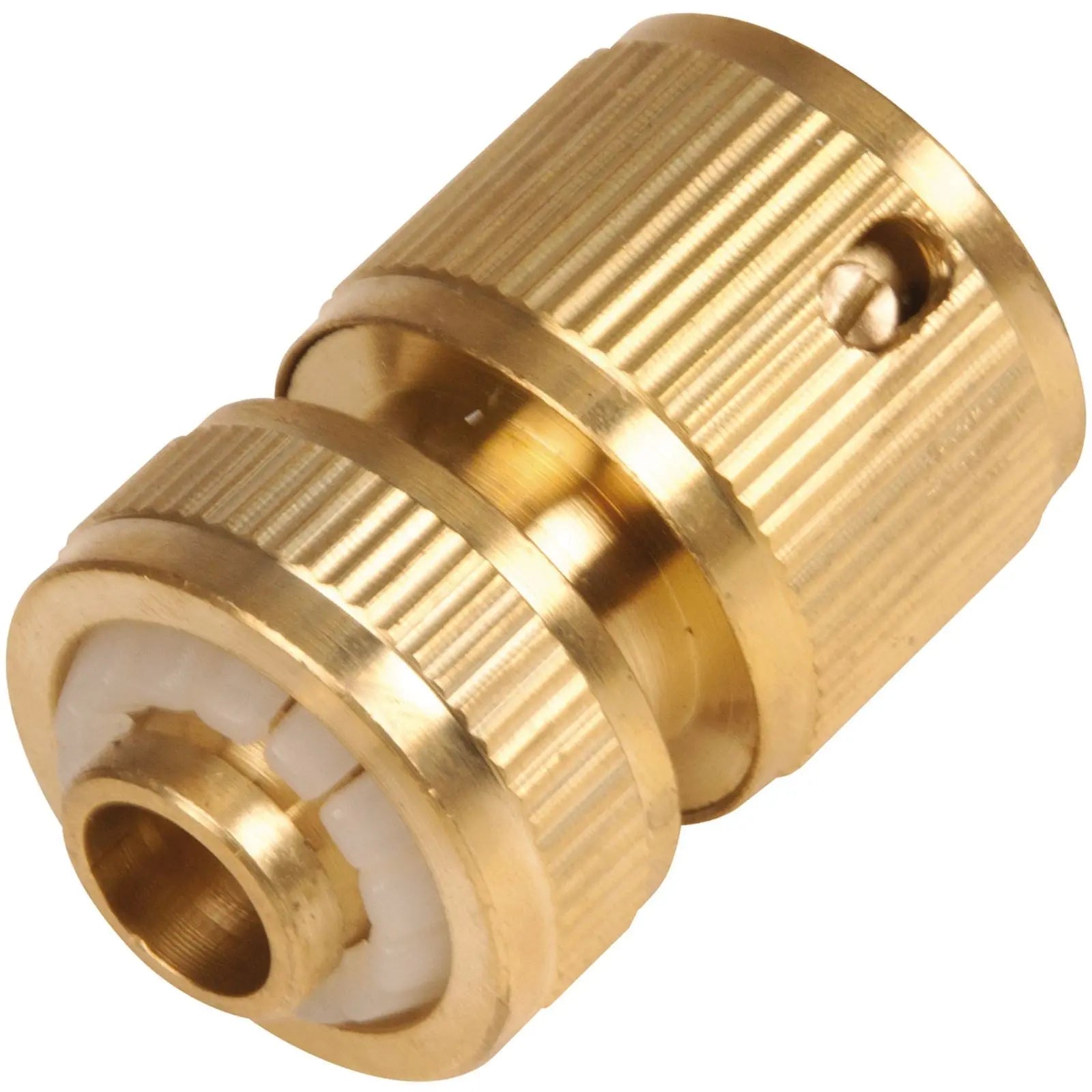 Silverline 1/2" Brass Quick Hose Connector Water Gardening Irrigation Tap 