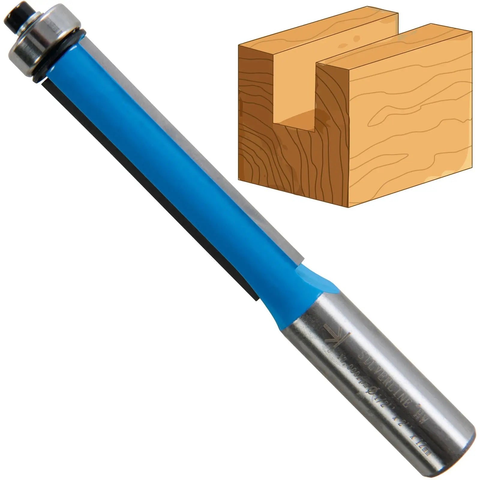 Silverline 1/2" Flush Trim Cutter Router Bit 1/2" x 2 
