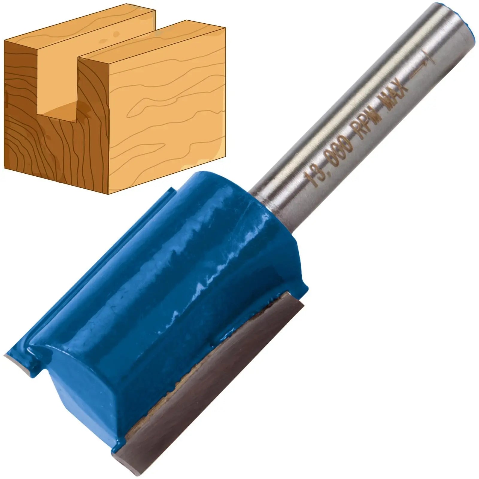 Silverline 1/4" TCT Straight Imperial Cutters 