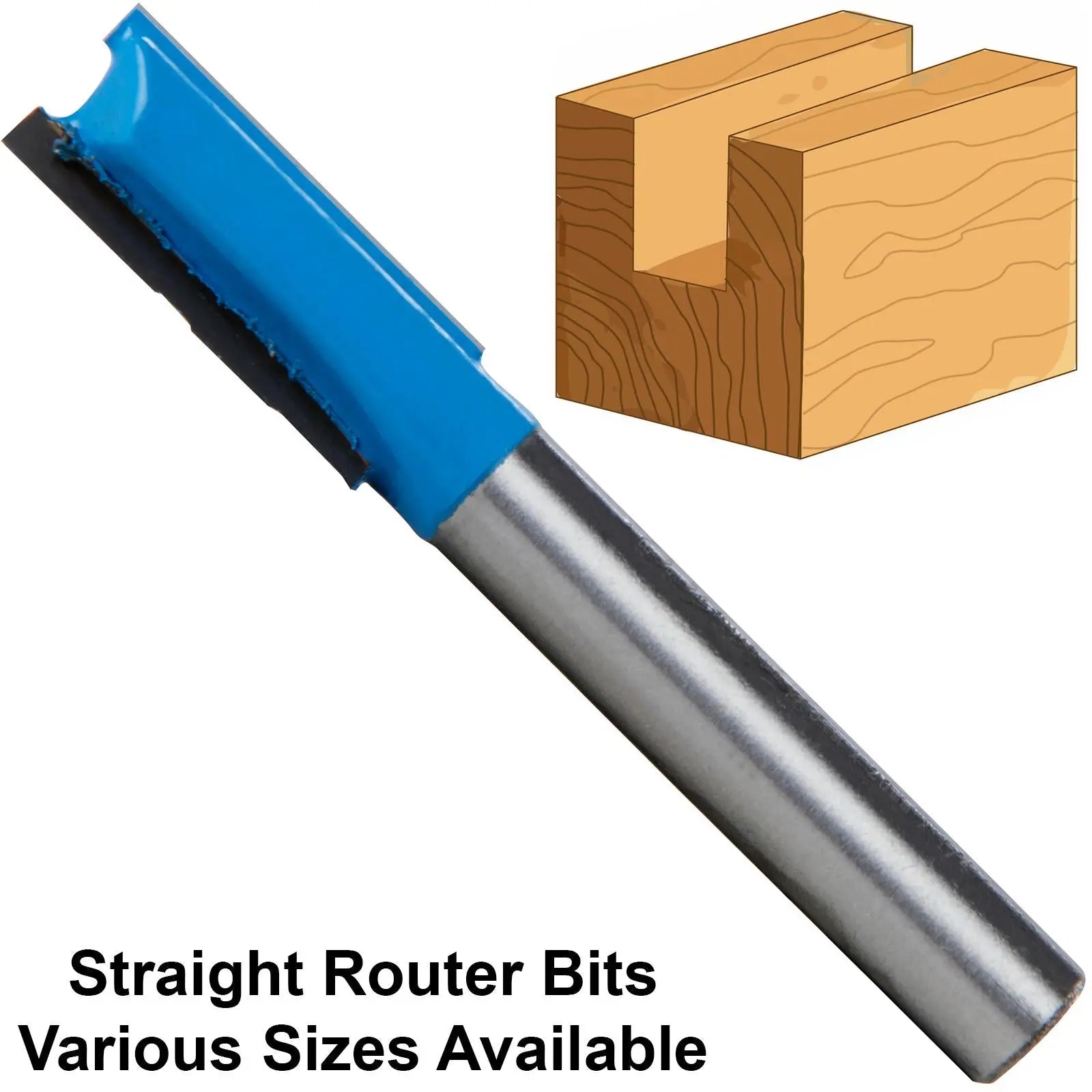 Silverline 1/4" TCT Straight Metric Cutters 