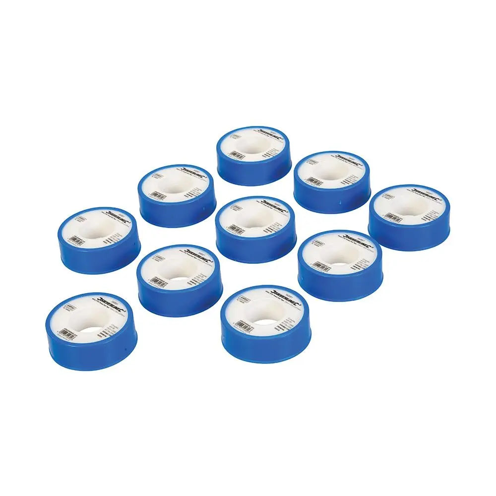 Silverline 1 Roll White PTFE Thread Seal Tap Water Plumbing 12mm x 12m 