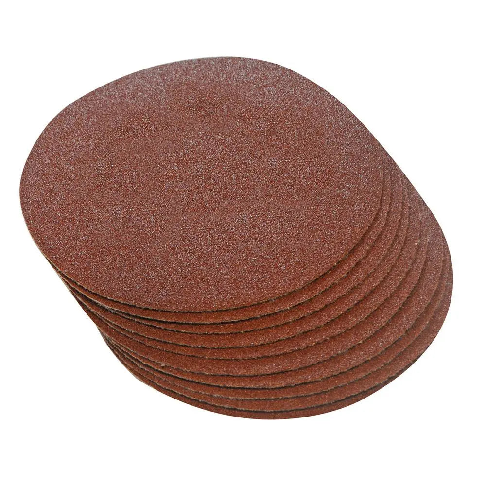 Silverline 10 Piece Hook & Loop Sanding Discs 
