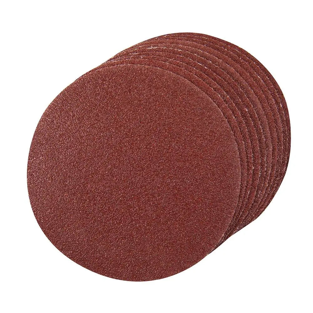 Silverline 10 Piece Hook & Loop Sanding Discs 