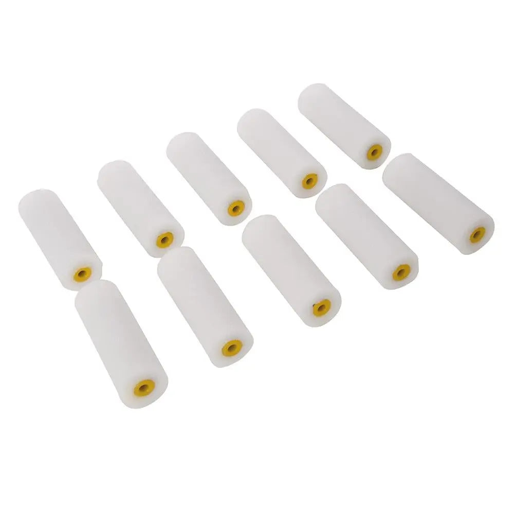 Silverline 100mm Mini Roller Sleeves 10pk Gloss 398771  White Rose Tools