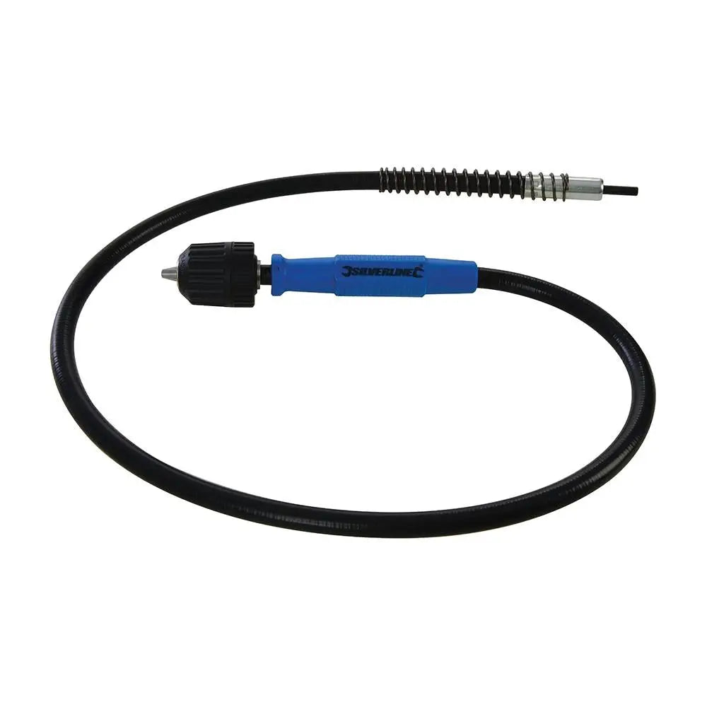 Silverline 1041mm Flexi Extension Drill Drive Shaft Keyless Chuck 