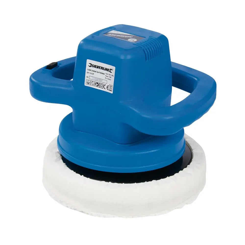 Silverline 110W Orbital Car Polisher 240mm 261362  White Rose Tools