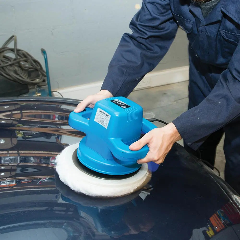 Silverline 110W Orbital Car Polisher 240mm 261362  White Rose Tools