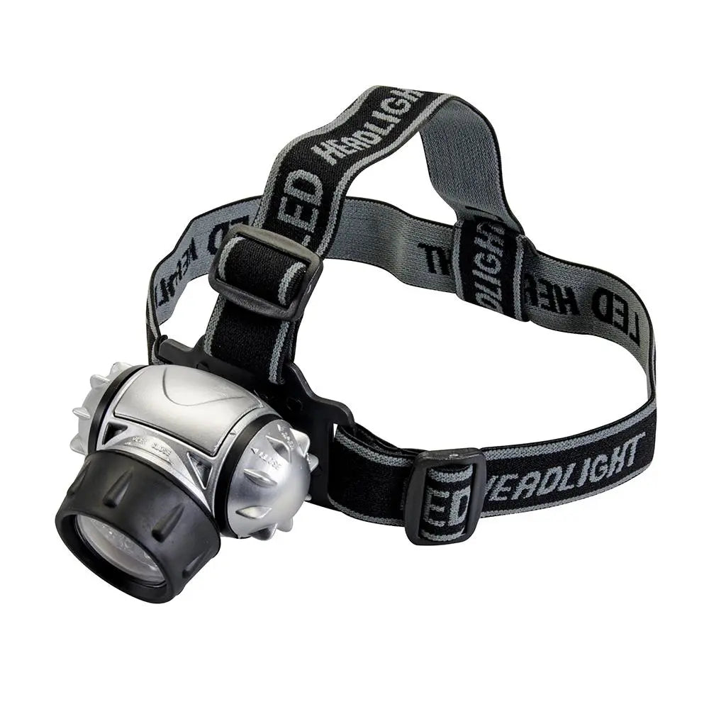 Silverline 12 LED Multi-Mode Headlamp Light Water Resistant Bike 